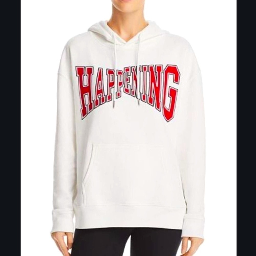 SANDRO Happening hooded graphic sweatshirt